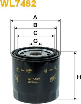 WIX Filters WL7482 - Маслен филтър vvparts.bg