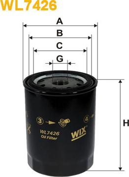 WIX Filters WL7426 - Маслен филтър vvparts.bg