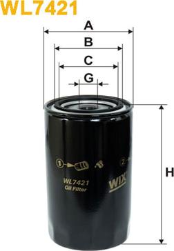 WIX Filters WL7421 - Маслен филтър vvparts.bg