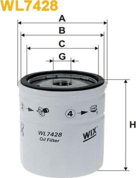 WIX Filters WL7428 - Маслен филтър vvparts.bg