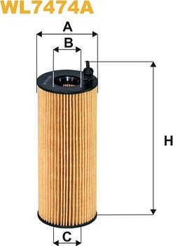 WIX Filters WL7474A - Маслен филтър vvparts.bg