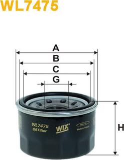 WIX Filters WL7475 - Маслен филтър vvparts.bg