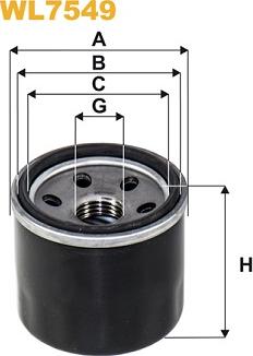 WIX Filters WL7549 - Маслен филтър vvparts.bg