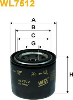 WIX Filters WL7512 - Маслен филтър vvparts.bg