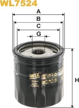 WIX Filters WL7524 - Маслен филтър vvparts.bg