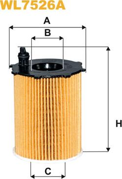 WIX Filters WL7526A - Маслен филтър vvparts.bg