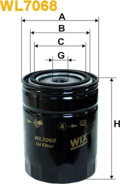 WIX Filters WL7068 - Маслен филтър vvparts.bg