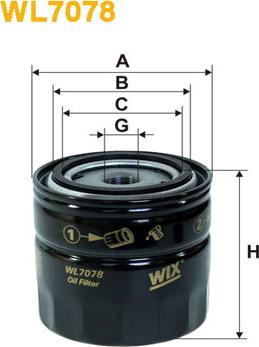 WIX Filters WL7078 - Маслен филтър vvparts.bg