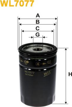 WIX Filters WL7077 - Маслен филтър vvparts.bg