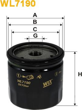 WIX Filters WL7190 - Маслен филтър vvparts.bg