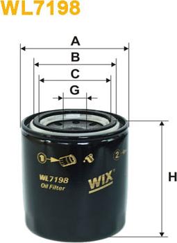 WIX Filters WL7198 - Маслен филтър vvparts.bg