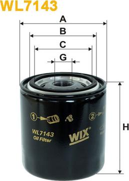 WIX Filters WL7143 - Маслен филтър vvparts.bg