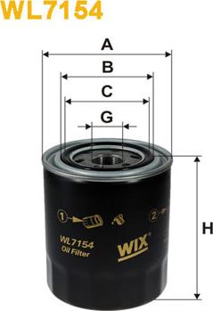 WIX Filters WL7154 - Маслен филтър vvparts.bg