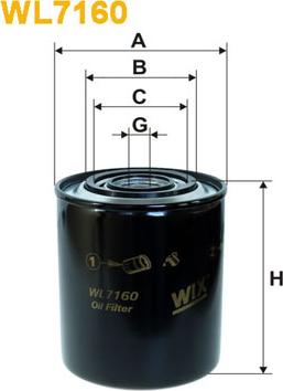 WIX Filters WL7160 - Маслен филтър vvparts.bg