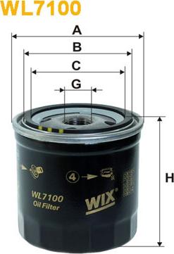 WIX Filters WL7100 - Маслен филтър vvparts.bg