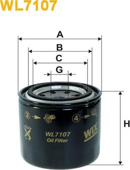 WIX Filters WL7107 - Маслен филтър vvparts.bg
