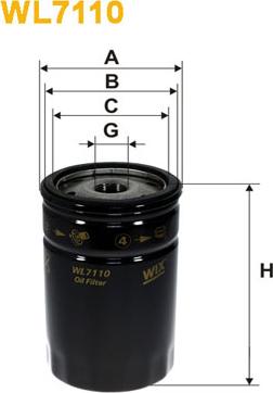 WIX Filters WL7110 - Маслен филтър vvparts.bg