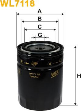 WIX Filters WL7118 - Маслен филтър vvparts.bg