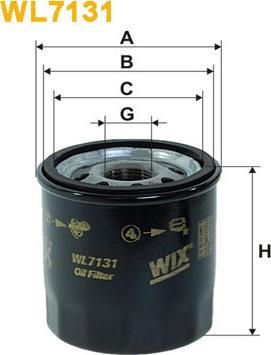 WIX Filters WL7131 - Маслен филтър vvparts.bg