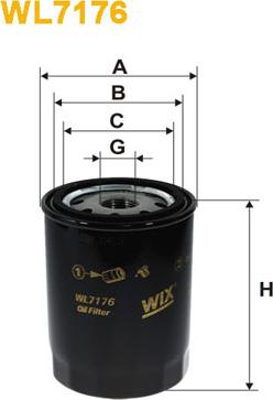 WIX Filters WL7176 - Маслен филтър vvparts.bg