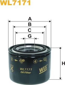 WIX Filters WL7171 - Маслен филтър vvparts.bg