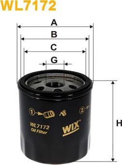 WIX Filters WL7172 - Маслен филтър vvparts.bg