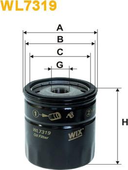 WIX Filters WL7319 - Маслен филтър vvparts.bg