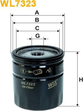 WIX Filters WL7323 - Маслен филтър vvparts.bg