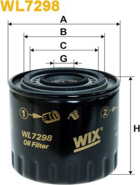 WIX Filters WL7298 - Маслен филтър vvparts.bg