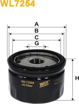WIX Filters WL7254 - Маслен филтър vvparts.bg