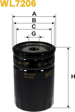 WIX Filters WL7206 - Маслен филтър vvparts.bg