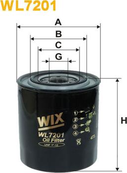 WIX Filters WL7201 - Маслен филтър vvparts.bg