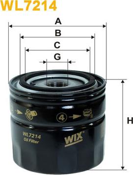 WIX Filters WL7214 - Маслен филтър vvparts.bg