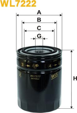 WIX Filters WL7222 - Маслен филтър vvparts.bg