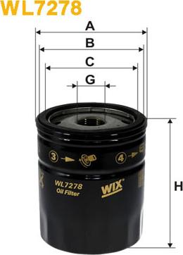 WIX Filters WL7278 - Маслен филтър vvparts.bg