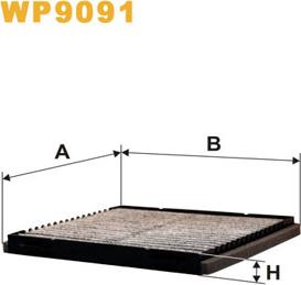 WIX Filters WP9091 - Филтър купе (поленов филтър) vvparts.bg