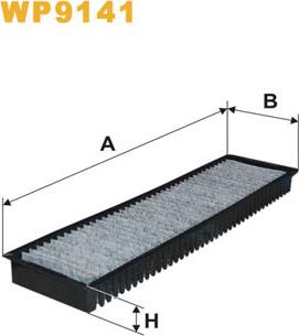 WIX Filters WP9141 - Филтър купе (поленов филтър) vvparts.bg