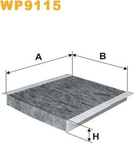 WIX Filters WP9115 - Филтър купе (поленов филтър) vvparts.bg