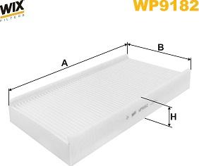 WIX Filters WP9182 - Филтър купе (поленов филтър) vvparts.bg