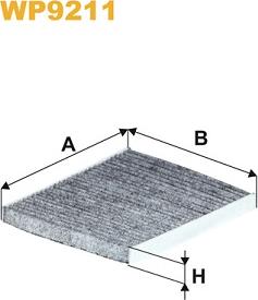 WIX Filters WP9211 - Филтър купе (поленов филтър) vvparts.bg