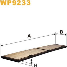 WIX Filters WP9233 - Филтър купе (поленов филтър) vvparts.bg