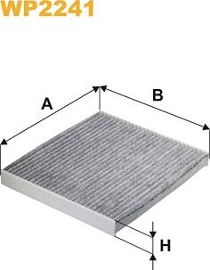 WIX Filters WP2241 - Филтър купе (поленов филтър) vvparts.bg