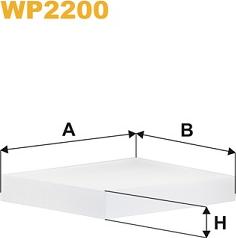 WIX Filters WP2200 - Филтър купе (поленов филтър) vvparts.bg