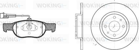 Woking 84883.00 - Спирачен комплект, дискови спирачки vvparts.bg