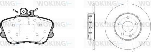 Woking 85453.00 - Спирачен комплект, дискови спирачки vvparts.bg