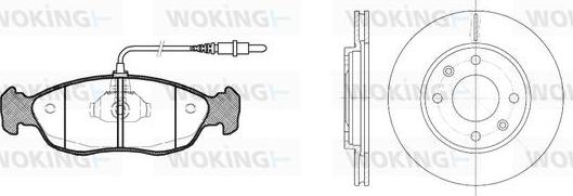 Woking 85613.01 - Спирачен комплект, дискови спирачки vvparts.bg