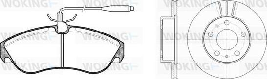 Woking 85873.00 - Спирачен комплект, дискови спирачки vvparts.bg