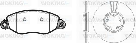 Woking 86723.02 - Спирачен комплект, дискови спирачки vvparts.bg