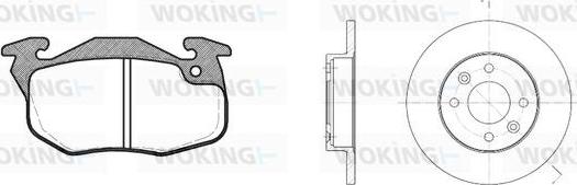 Woking 80923.01 - Спирачен комплект, дискови спирачки vvparts.bg