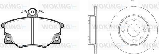 Woking 80463.00 - Спирачен комплект, дискови спирачки vvparts.bg